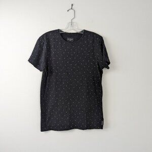 Men's Casual Patterned Crew neck Tee short sleeve - Size S